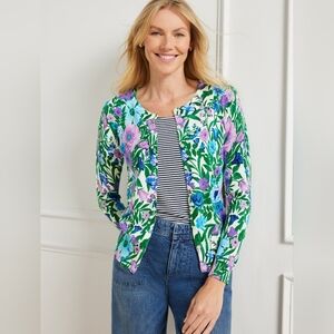 Talbots | Charming Cardigan Sweater Glorious Garden